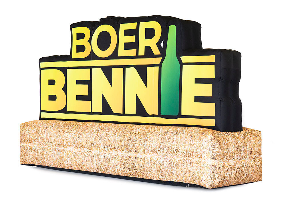 Kup nadmuchiwane logo Boer Bennie online. Zamów teraz swoją nadmuchiwaną replikę produktu w JB Dmuchańce Polska